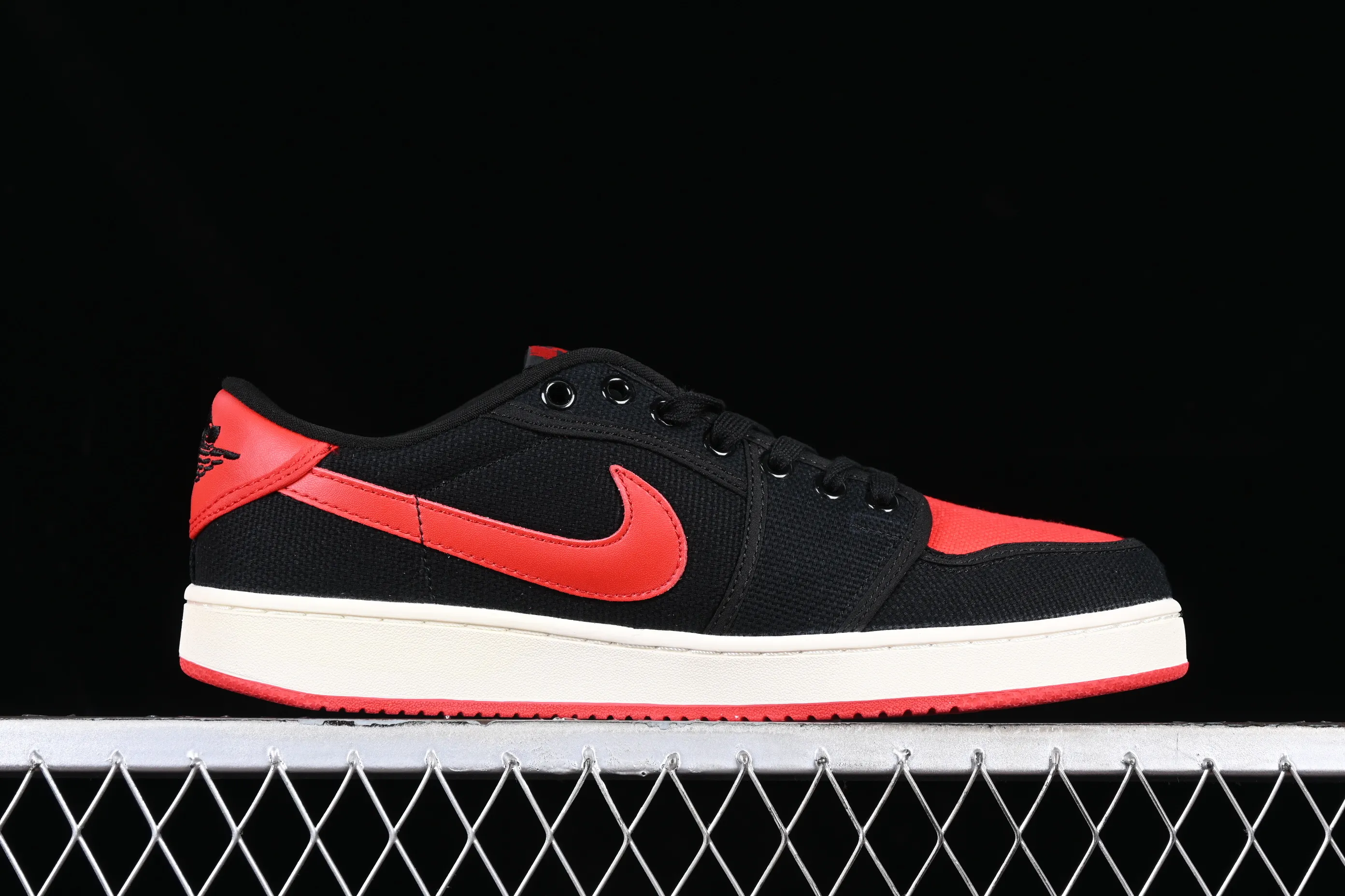 All categories Air Jordan Jordan series basketball shoes Air Jordan 1 Low Z version AJKO 1 Low Shadow AJ1 Joe 1 black and red canvas cultural casual shoes DX4981-006